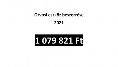 Magyar Falu Program keretében Orvosi eszközök beszerzése - 2021. című MFP-AEE/2021 kódszámú pályata