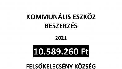 Magyar Falu Program keretében Kommunális eszköz beszerzése - 2021. című MFP-KOEB/2021 kódszámú pályata